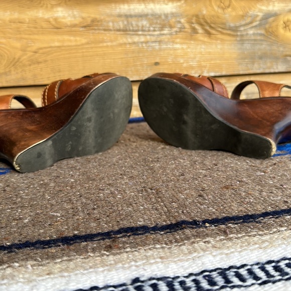 MIA Wedge Leather Platform Sandals Joplin SZ 7 - Picture 4 of 4